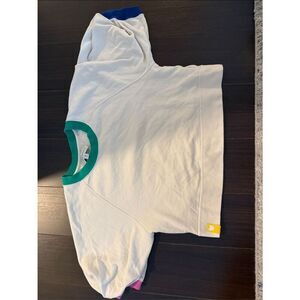 KERRI ROSENTHAL Crewneck Sweatshirt with Green Trim